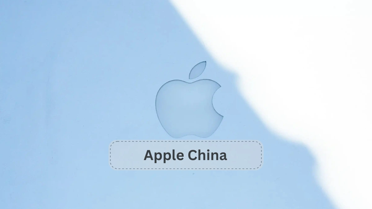 Apple China's new logo featuring a stylized apple silhouette with a modern design and vibrant colors.