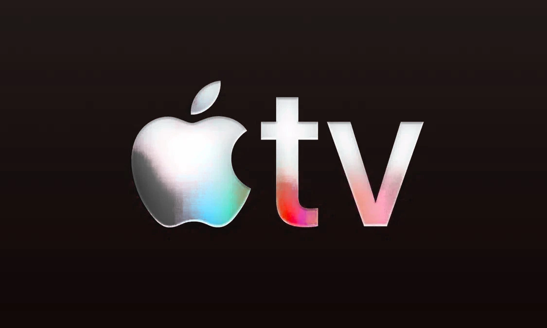 Apple TV app interface on tvOS displaying various movie and show options for streaming.